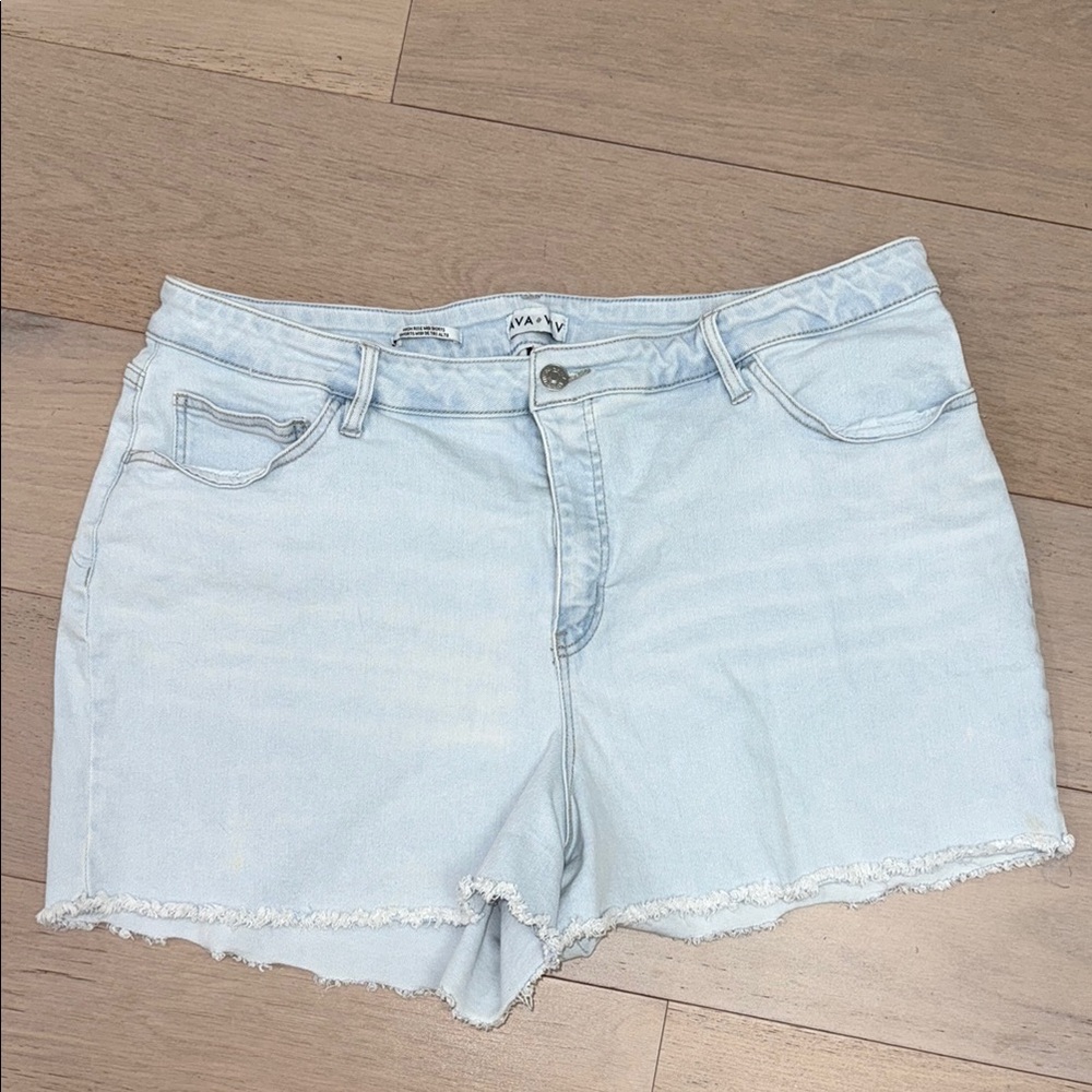 Ava & Viv Light Blue Jean Shorts
